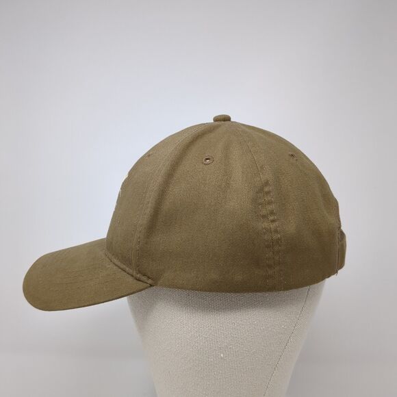 Z Tags Strapback Hat Tan One Size Adjustable Embroidered Solid 6 Panel - Picture 3 of 8